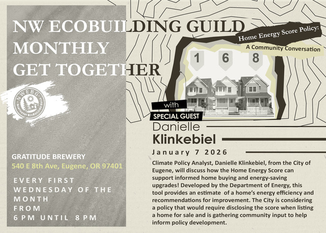 Flyer for January 2026 education session in Eugene OR, at Gratitude Brewing